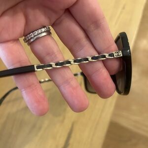 CHANEL Square Sunglasses - classic black! (Only worn a few times!)